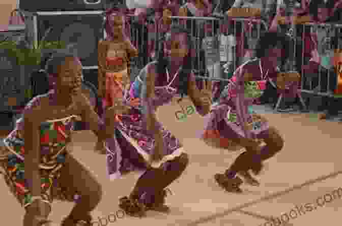 A Group Of Maroon Dancers Performing The Cultural Work: Maroon Performance In Paramaribo Suriname (Music / Culture)