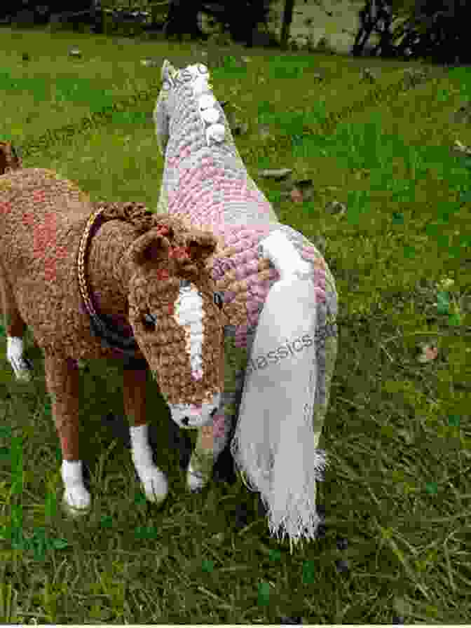 A Majestic Crocheted Horse With A Flowing Mane And A Spirited Expression Amigurumi Farmyard: Over 20 Cute Crochet Patterns To Make Your Own Mini Farm