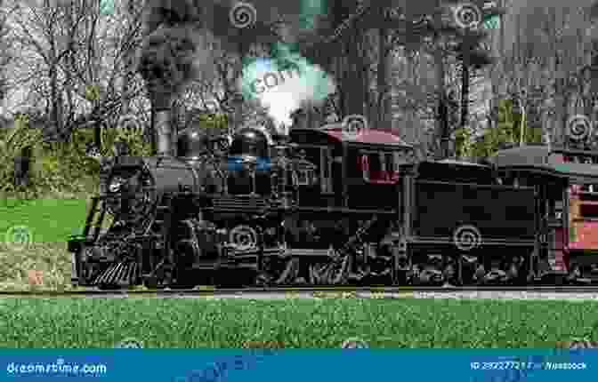 A Majestic Steam Locomotive Chugs Along A Heritage Railway, Leaving A Trail Of White Smoke In Its Wake. Steam Trains Today: Journeys Along Britain S Heritage Railways