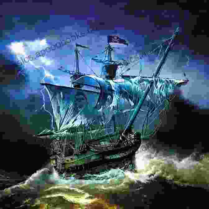 A Painting Of A Pirate Ship Sailing Through A Storm Knight S Cross (The Shipwreck Adventures 3)