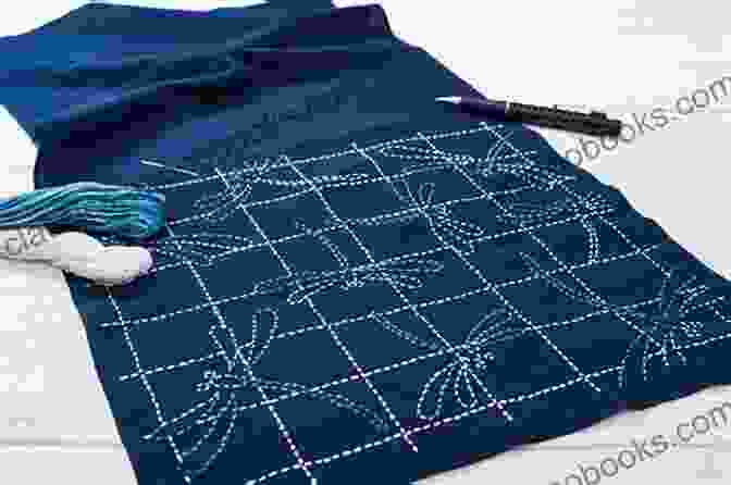 A Sashiko Project Using Kogin Sashiko Technique, Displaying Colorful And Geometric Designs Sashiko For Beginners Ideas: Designs Tips Tricks For Successful Sashiko Embroidery