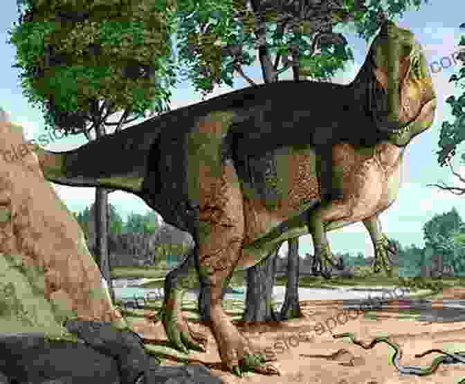 A Towering Acrocanthosaurus Stalks Through The Ancient Forests Of Artemisia. Attack Of The Acrocanthosaurus (The Worlds Of Artemisia 7)