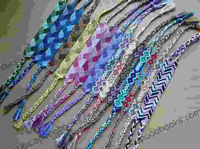 Different Styles Of Macrame Bracelets, Including Cylindrical And Braided Designs Red White And Blue Stripe Macrame Bracelet Tutorial