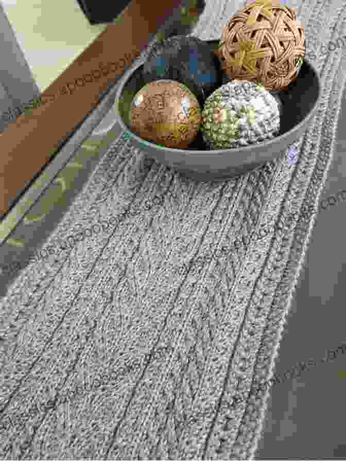 Exquisite Knitted Table Runner With Intricate Lacework Knitted Table Runners Patterns Karen Matteck