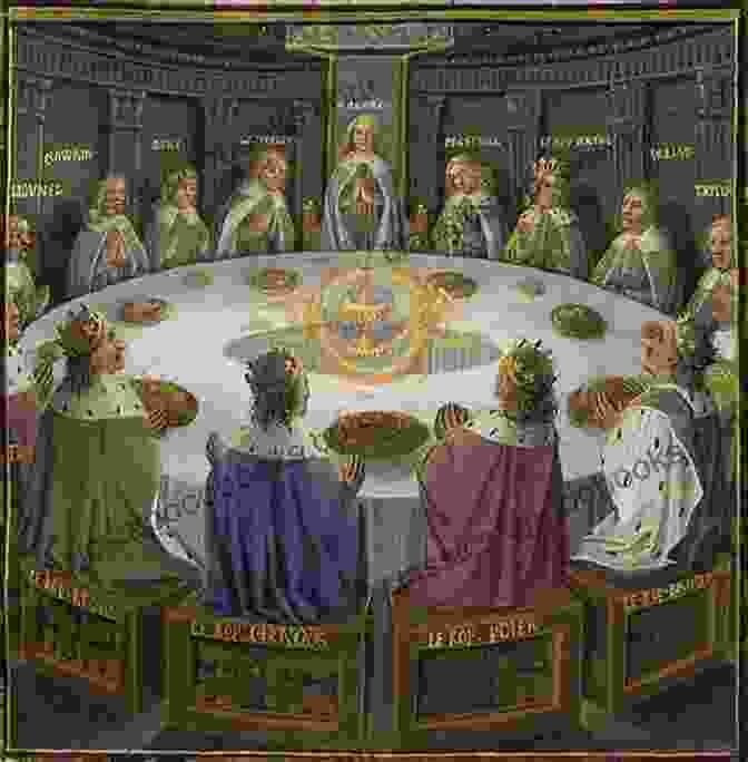 Knights Of The Round Table Gather Around A Banquet Table, Their Faces Expressing A Mix Of Loyalty And Suspicion. The King S Coat: An Alan Lewrie Naval Adventure (Alan Lewrie Naval Adventures 1)