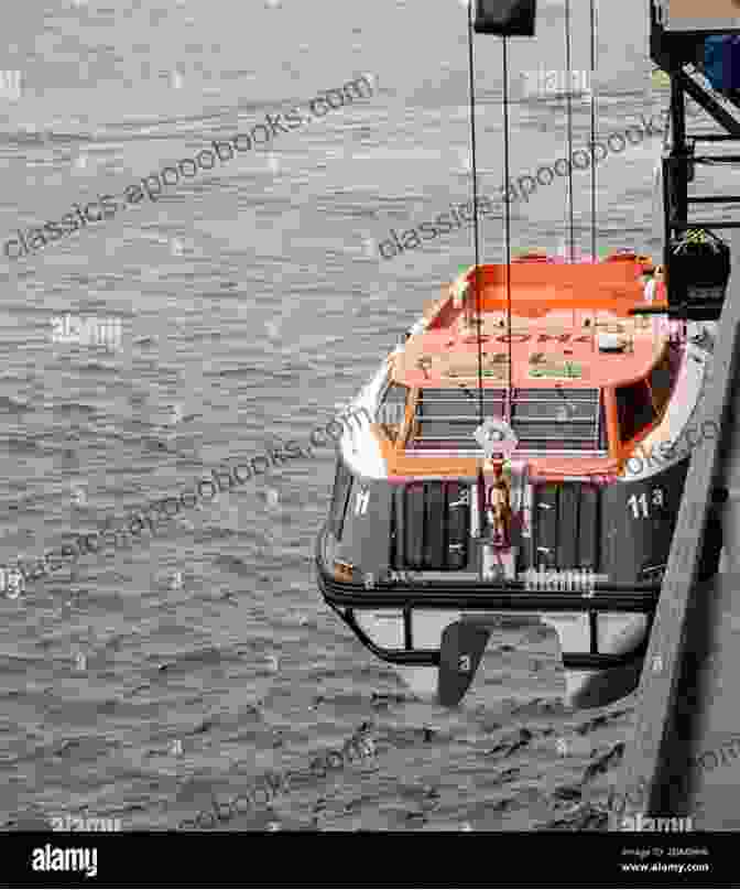 Lifeboats Being Lowered Into The Icy Waters On The Titanic In A Delicate Condition