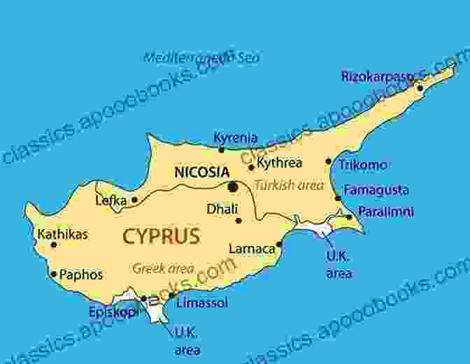 Map Of Cyprus With The Cities Of Brussels And Nicosia Highlighted WHO SHALL GOVERN CYPRUS Brussels Or Nicosia?