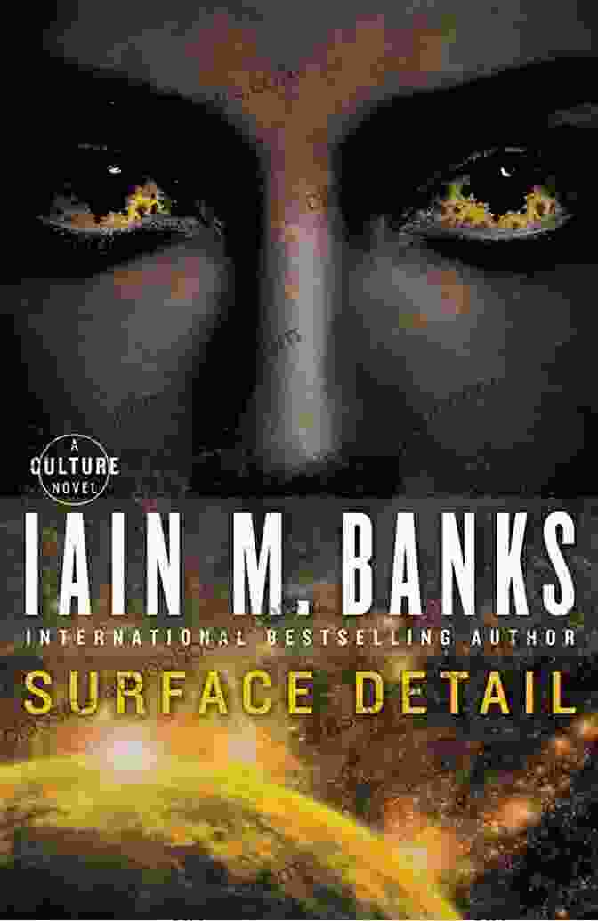 Surface Detail Novel Cover Featuring A Vibrant Abstract Painting With Intricate Details And A Hint Of Human Figures Surface Detail (A Culture Novel 8)