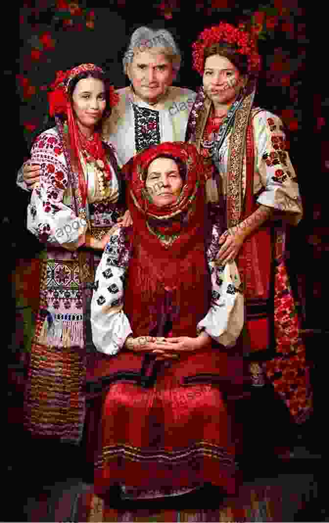 The Kryzaniwskyj Family Celebrating A Special Occasion, Dressed In Traditional Ukrainian Attire. Kryzaniwskyj Family Trip New Country