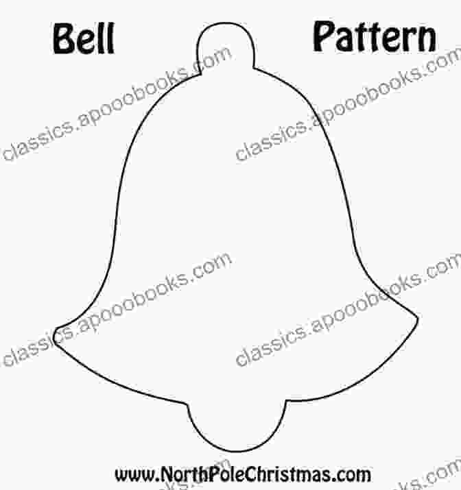 Traditional Bell Ornament Pattern With Festive Cutouts DIY CHRISTMAS ORNAMENT PATTERNS GUIDE FOR BEGINNERS: Free Easy Printable Diy Christmas Tree Ornament Patterns You Can Reduce Out With A Scroll Saw Laser Slicing Machine