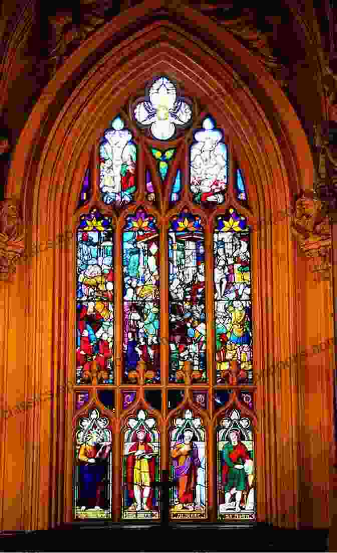 Vintage Postcard Showing A Gothic Revival Church With Stained Glass Windows The North Penn Community (Postcard History)