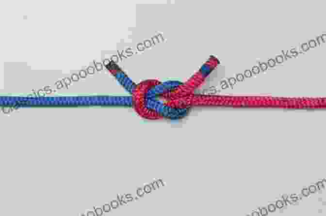 White And Red Cords Forming A Square Knot Over The Center Blue Cord Red White And Blue Stripe Macrame Bracelet Tutorial