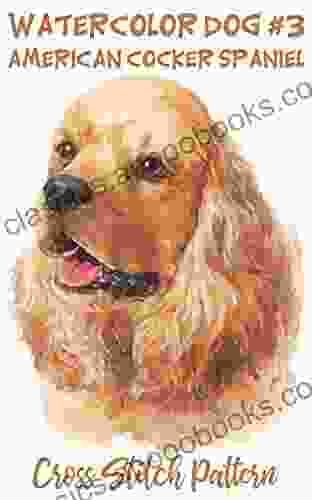 Counted Cross Stitch Pattern: Watercolor Dog #3: American Cocker Spaniel